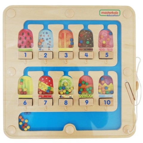 MASTERKIDZ Labirynt Magnetyczny Nauka Liczenia Liczenie 1-10 Montessori