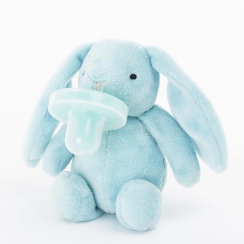 MinikOiOi Smoczek uspokajający z przytulanką BLUE BUNNY