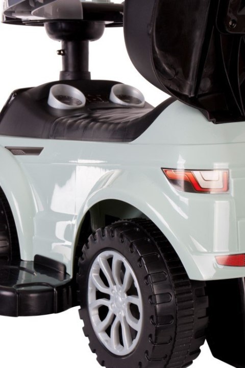 Jeździk pchacz chodzik z rączką i obejmą Sport car - szałwiowy - niespotykany kolor