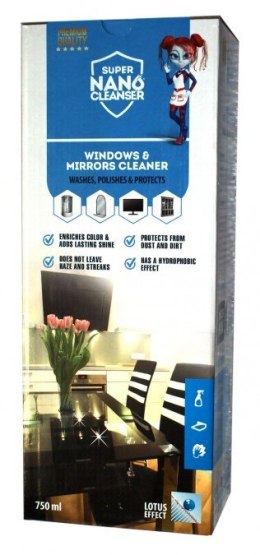 Zestaw do czyszczenia i zabezpieczania okien, luster i monitorów - 750ml