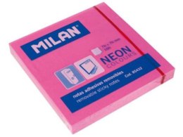 Karteczki samoprzylepne 75x75 (100) neon różowe. 85432 MILAN p10