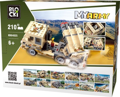 Klocki Blocki MyArmy Wyrzutnia Rakiet 210 el.