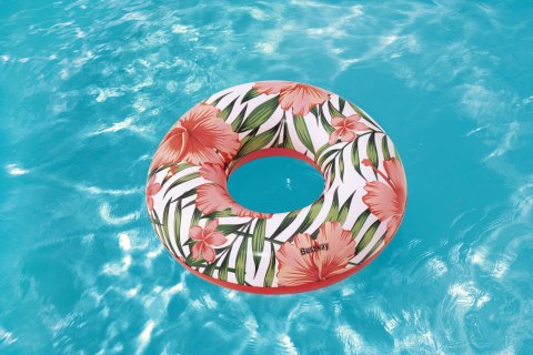 Bestway 36237 KOŁO DO PŁYWANIA KWIATY 119cm RÓŻOWE