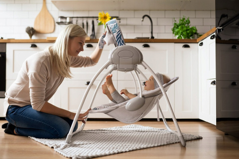 MoMi LISS Bujaczek huśtawka elektryczna leżaczek