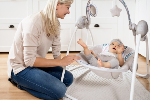 MoMi LISS Bujaczek huśtawka elektryczna leżaczek