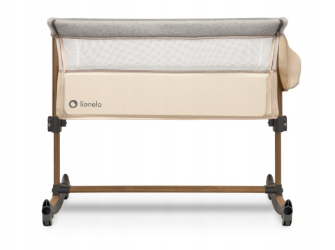 LEONIE Lionelo Łóżeczko dostawne Kołyska 3w1 - Beige Sand Grey