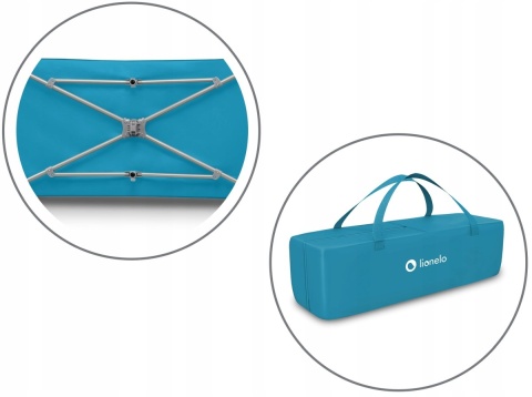 STEFI Lionelo Łóżeczko turystyczne Kojec - Green Turquoise