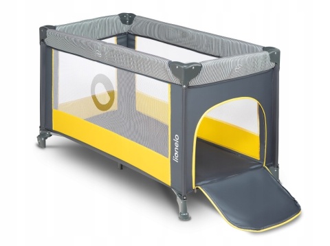 STEFI Lionelo Łóżeczko turystyczne Kojec - Yellow Lemon