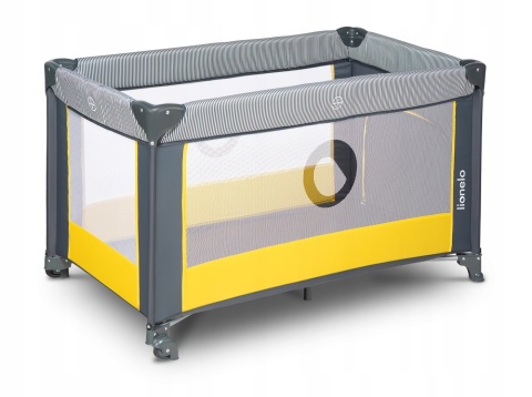 STEFI Lionelo Łóżeczko turystyczne Kojec - Yellow Lemon