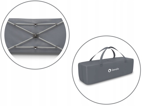 STEFI Lionelo Łóżeczko turystyczne Kojec - Yellow Lemon