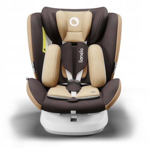 BASTIAAN ONE Lionelo Obrotowy fotelik samochodowy 0-36 kg Isofix RWF - Beige Chocolate