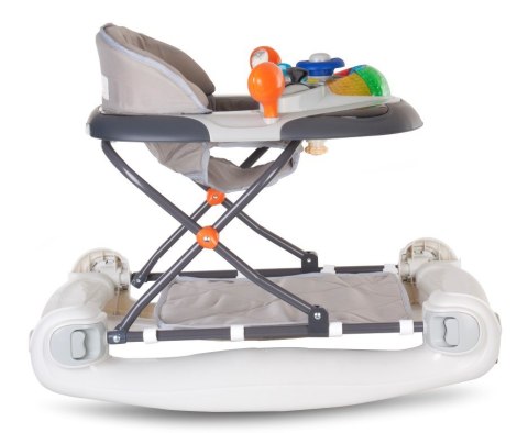 Chodzik kołyska z kierownicą - szary
