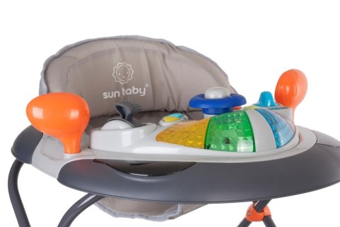 Chodzik kołyska z kierownicą - szary