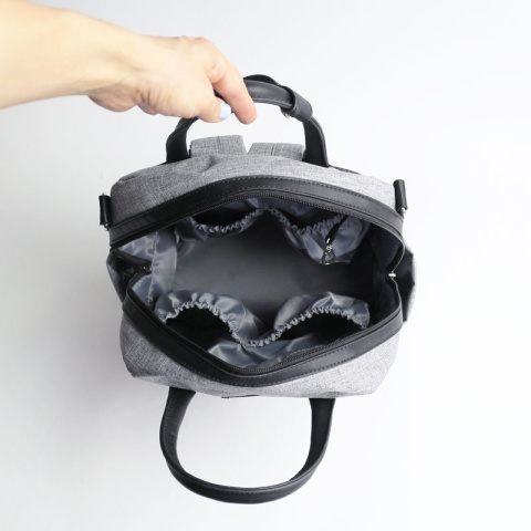 FAVE JOISSY Plecak i torba dla mamy 2w1 - Grey Melange