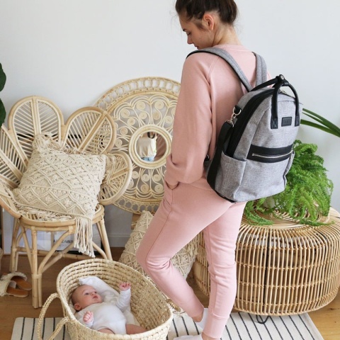 FAVE JOISSY Plecak i torba dla mamy 2w1 - black