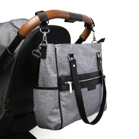 LILY JOISSY torba dla mamy, minimalizm i prostota - grey melange