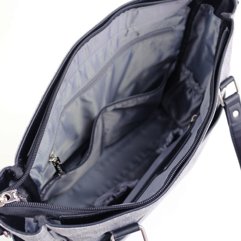 LILY JOISSY torba dla mamy, minimalizm i prostota - grey melange