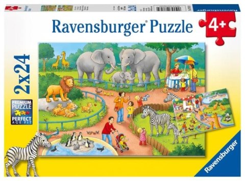 Puzzle 2x24el Dzień w Zoo 078134 RAVENSBURGER p8