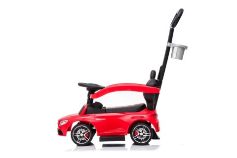 Jeździk pchacz chodzik dla dziecka Mercedes C-Class z popychaczem i podnóżkiem czerwony