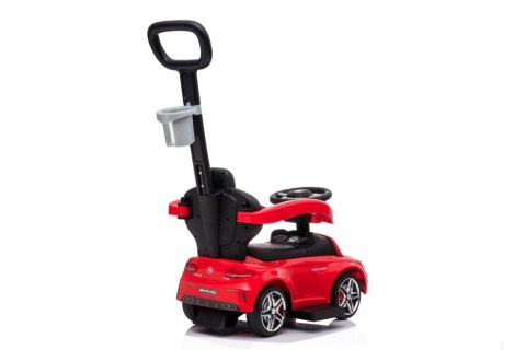 Jeździk pchacz chodzik dla dziecka Mercedes C-Class z popychaczem i podnóżkiem czerwony