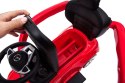 Jeździk pchacz chodzik dla dziecka Mercedes AMG C63 COUPE z popychaczem i podnóżkiem czerwony