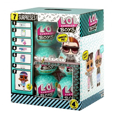 LOL Surprise Boys Laleczka Chłopiec 7 niespodzianek Seria 4