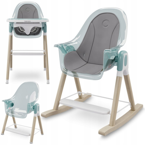 MAYA Lionelo Krzesełko do karmienia 2w1 do 25 kg - GREEN TURQUOISE