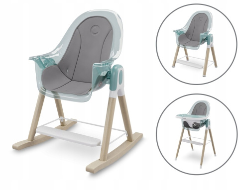 MAYA Lionelo Krzesełko do karmienia 2w1 do 25 kg - GREEN TURQUOISE
