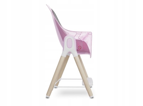 MAYA Lionelo Krzesełko do karmienia 2w1 do 25 kg - PINK ROSE