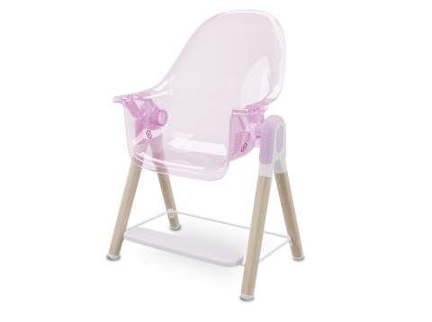MAYA Lionelo Krzesełko do karmienia 2w1 do 25 kg - PINK ROSE