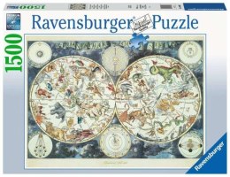 Puzzle 1500el Mapa z fantastycznymi zwierzętami 160037 RAVENSBURGER p5