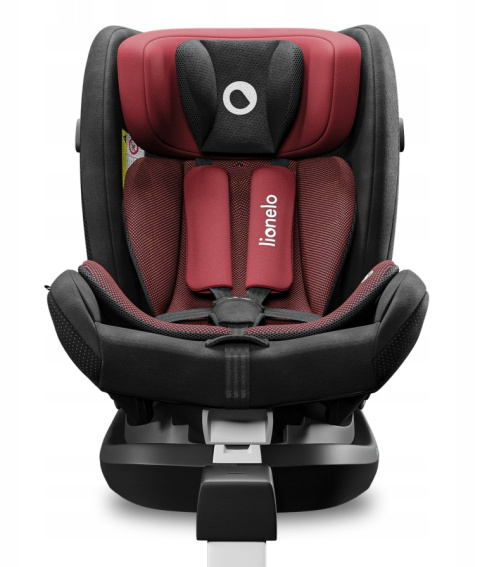 BRAAM Lionelo 0-36 kg obrotowy 360° fotelik samochodowy z Isofix - Red Burgundy