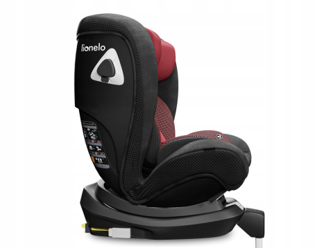 BRAAM Lionelo 0-36 kg obrotowy 360° fotelik samochodowy z Isofix - Red Burgundy