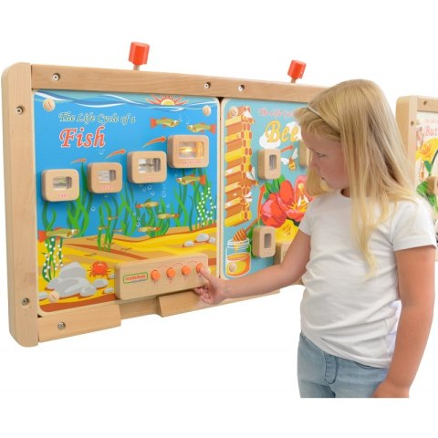MASTERKIDZ Cykl Życia Ryby Tablica Edukacyjna Podświetlana