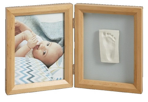 MY BABY TOUCH 1P Baby Art - Ramka na zdjęcie z odciskiem rączki lub nóżki / 341 9 - honey / 341 0 - stormy