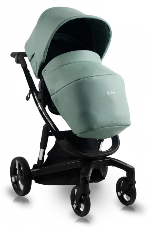 I-STOP ECO GLOSS ibebe wózek spacerowy z elektronicznym systemem hamowania Ekoskóra - IS21 eco gloss