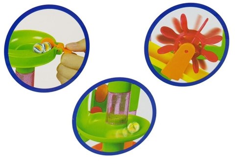 Tor Kulkowy Wyścigowy dla Kulek Gra Marble Race 219 elementów