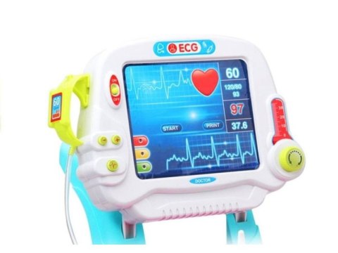 Wózek Lekarski Dla Dziewczynki Z Akcesoriami, Zestaw Doktora Różowy