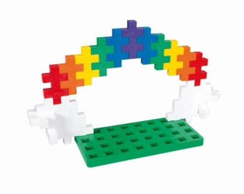 Plus-Plus, BIG MIX 60 szt. i płytka - Learn to build