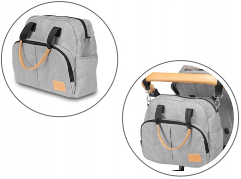 AMBER 2w1 Lionelo Wózek wielofunkcyjny z gondolą - GREY STONE