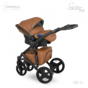Sirion Eco 3w1 Camarelo wózek wielofunkcyjny z fotelikiem KITE 0-13kg Polski Produkt - SiE-11