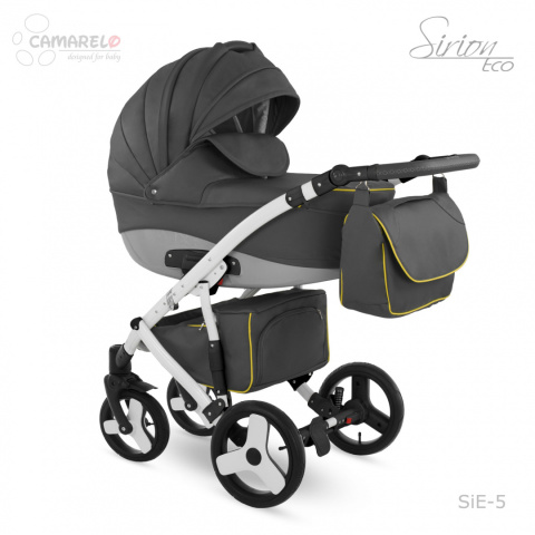 Sirion Eco 3w1 Camarelo wózek wielofunkcyjny z fotelikiem KITE 0-13kg Polski Produkt - SiE-5