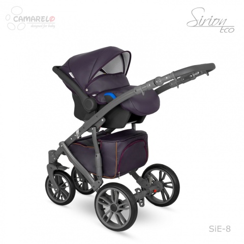 Sirion Eco 3w1 Camarelo wózek wielofunkcyjny z fotelikiem KITE 0-13kg Polski Produkt - SiE-8