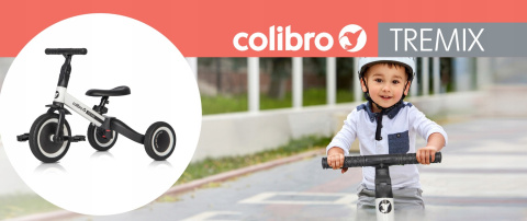 Colibro TREMIX Rowerek dziecęcy trójkołowy / biegowy 4w1 do 25 kg - Blank