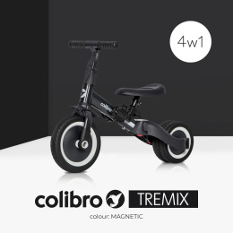 Colibro TREMIX Rowerek dziecęcy trójkołowy / biegowy 4w1 do 25 kg - Magnetic
