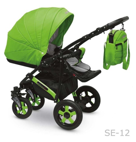 SEVILLA CAMARELO 3w1 wózek wielofunkcyjny z fotelikiem Carlo 0m+ Polski Produkt - XSE-12