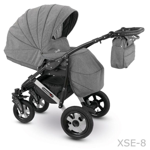 SEVILLA CAMARELO 3w1 wózek wielofunkcyjny z fotelikiem Carlo 0m+ Polski Produkt - XSE-8