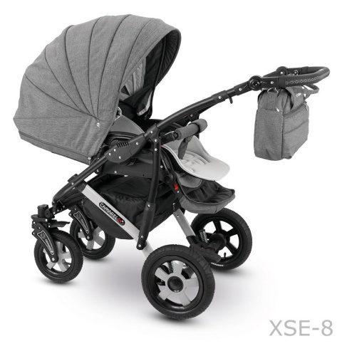SEVILLA CAMARELO 3w1 wózek wielofunkcyjny z fotelikiem Carlo 0m+ Polski Produkt - XSE-8
