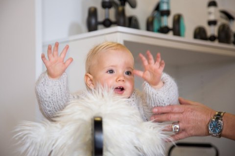 Childhome Bujak na biegunach owca Black