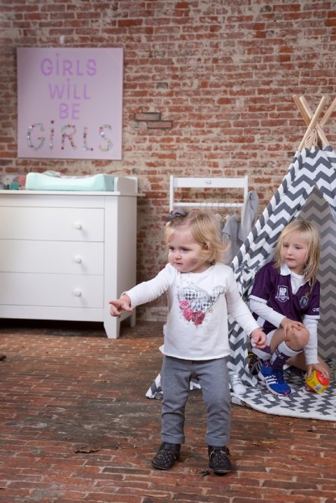 Childhome Namiot Tipi Grey/White Zigzag